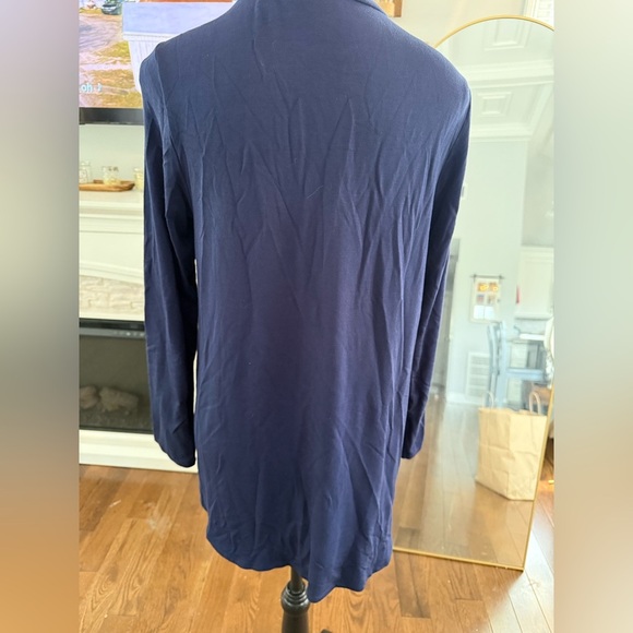 Susan Graver The Weekend soft Deep Blue Knit Top - Picture 3 of 5
